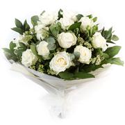 Dozen White Roses 